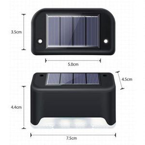 Napelemes LED lépcsővilágítás – 4 db-os szett