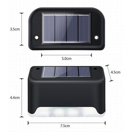 Napelemes LED lépcsővilágítás – 4 db-os szett