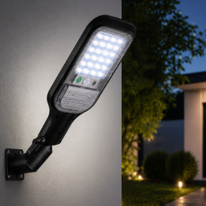 Napelemes LED utcai lámpa 120W – külső napelemmel, mozgásérzékelővel2